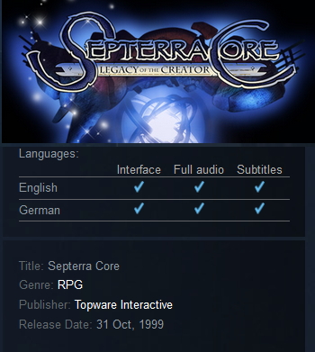 Septerra Core Steam - Click Image to Close